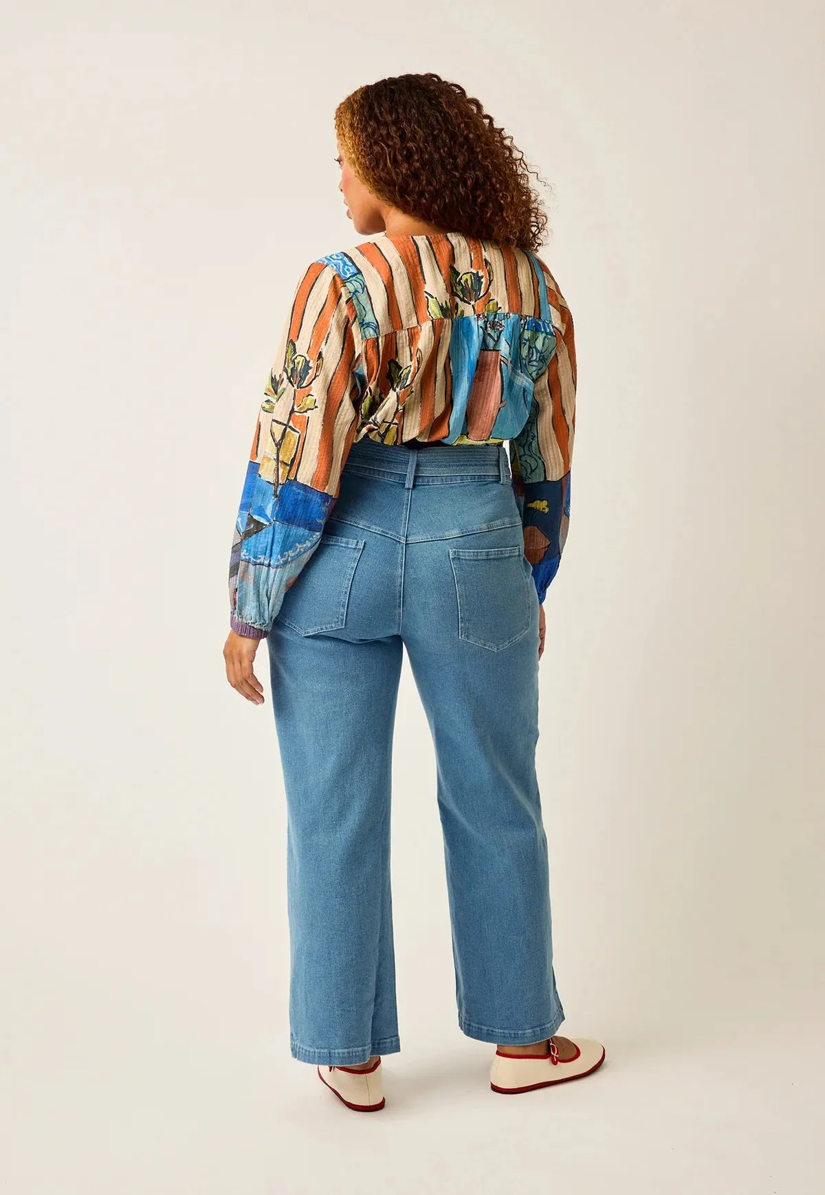 NANCYBIRD - JOSIE WIDE LEG PANT - LIGHT DENIM