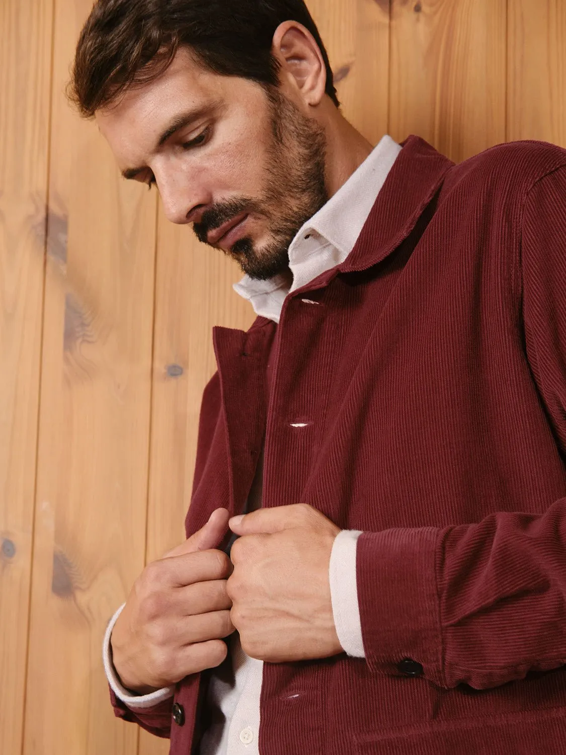 Overshirt Corduroy Bosco Bordeaux