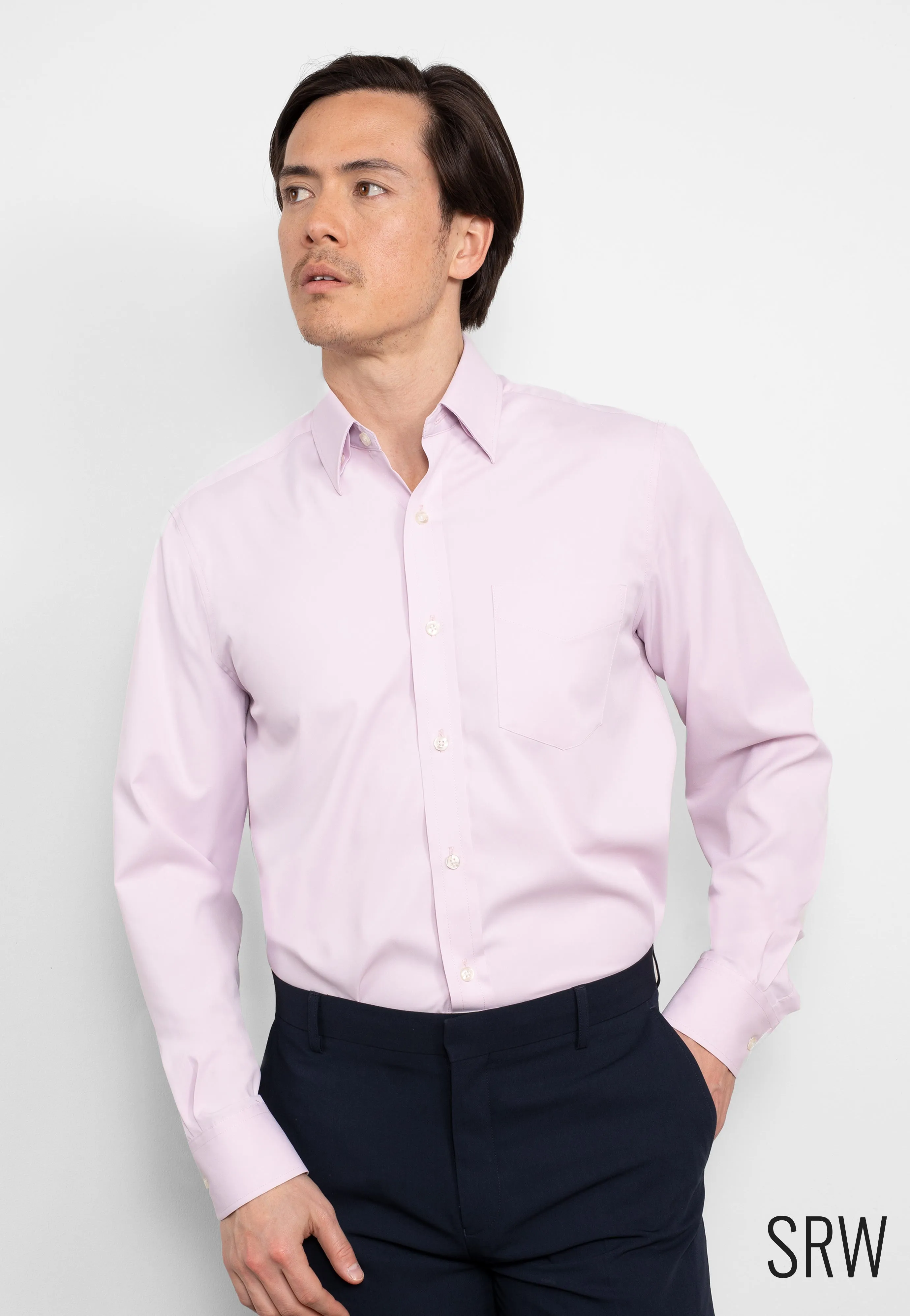 Pale Pink Classic Fit Sweat Wicking Formal Shirt