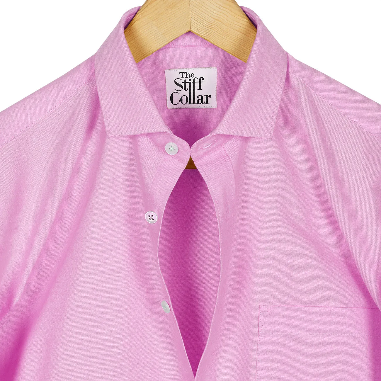 Pink Oxford Regular Fit Cotton Shirt