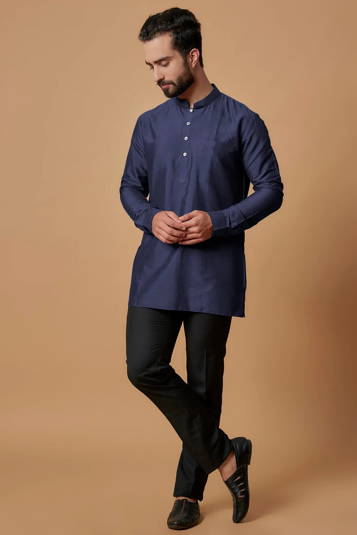 Pintucked Shirt Kurta - Shaan