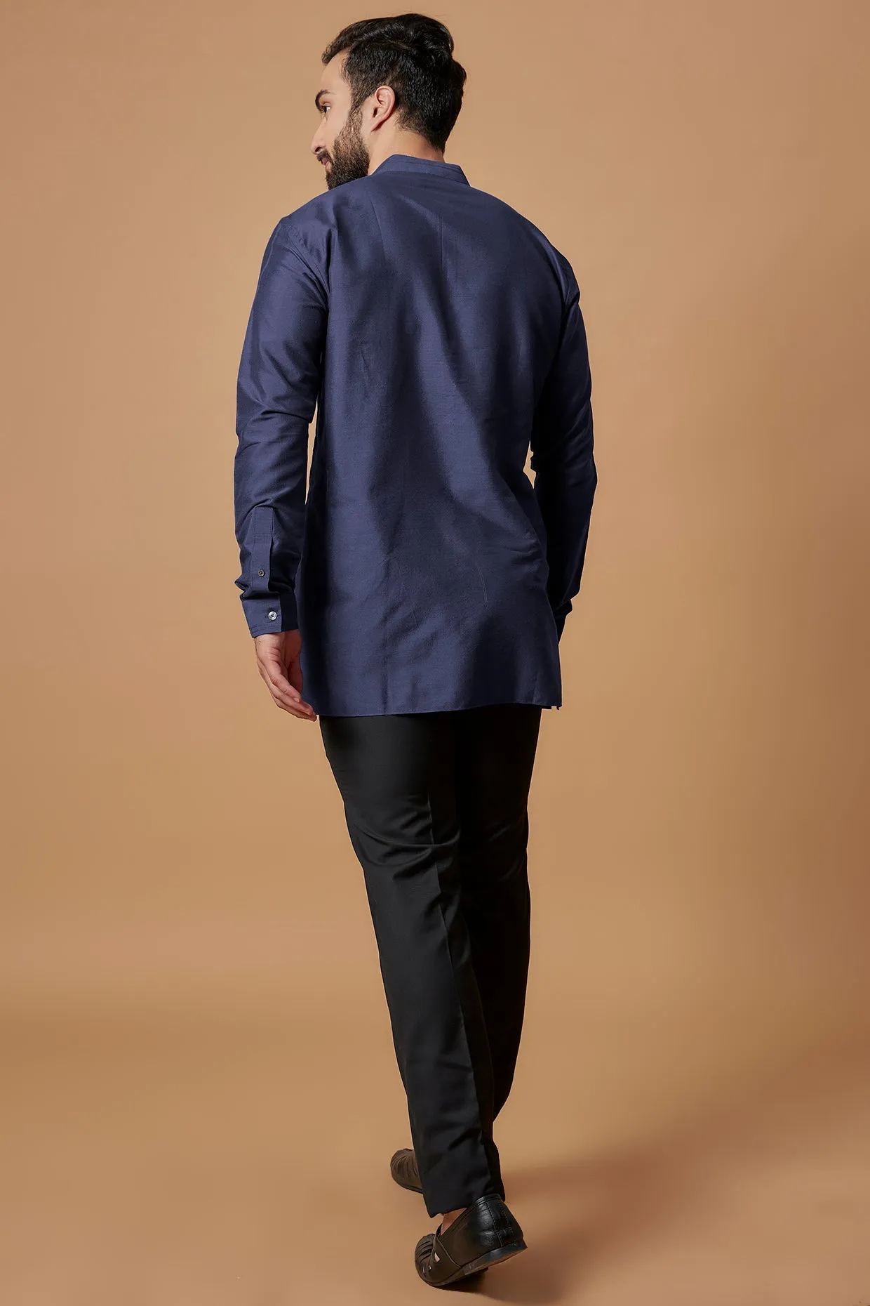 Pintucked Shirt Kurta - Shaan