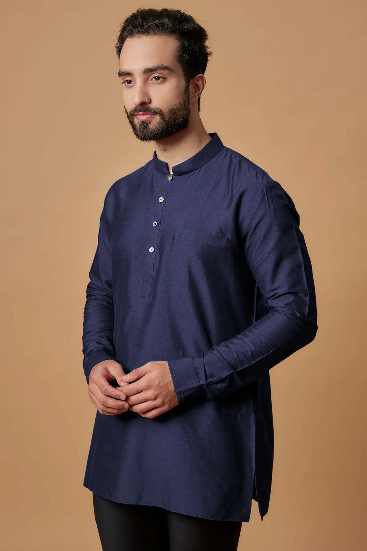 Pintucked Shirt Kurta - Shaan