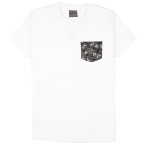 Pocket Tee - White - Kimono Floral