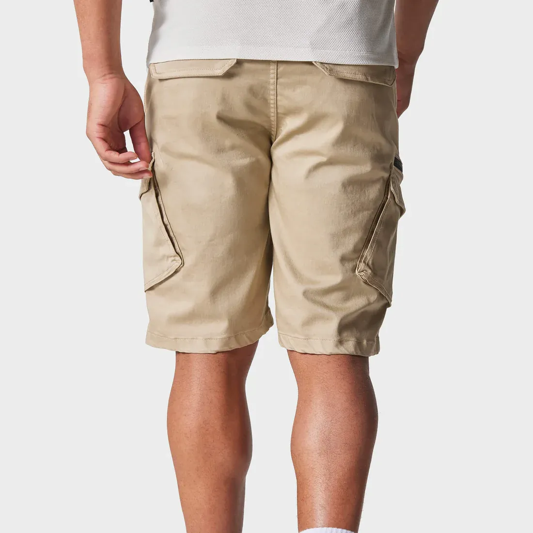 Police Doust Cargo Shorts Beige