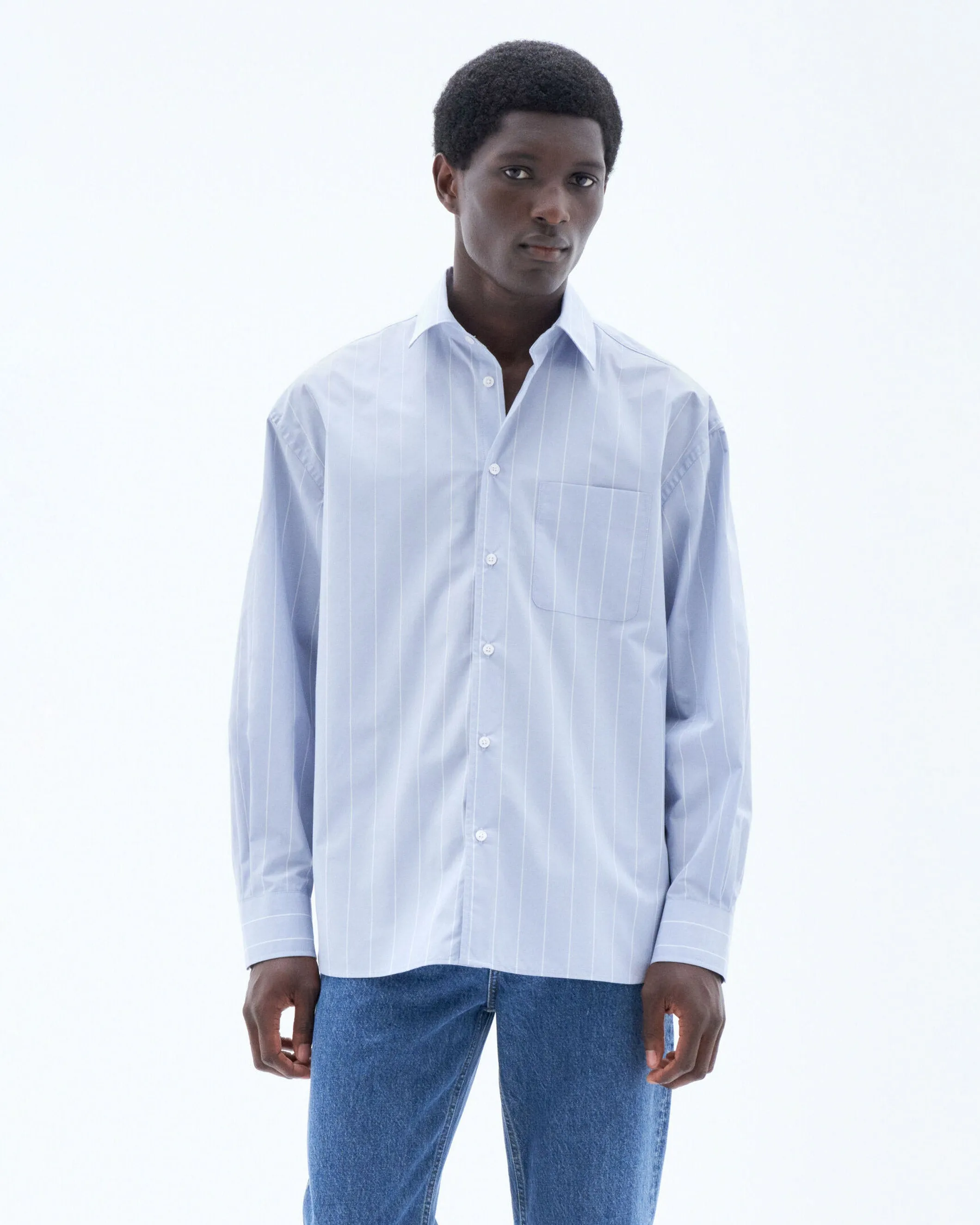 Poplin Stripe Shirt