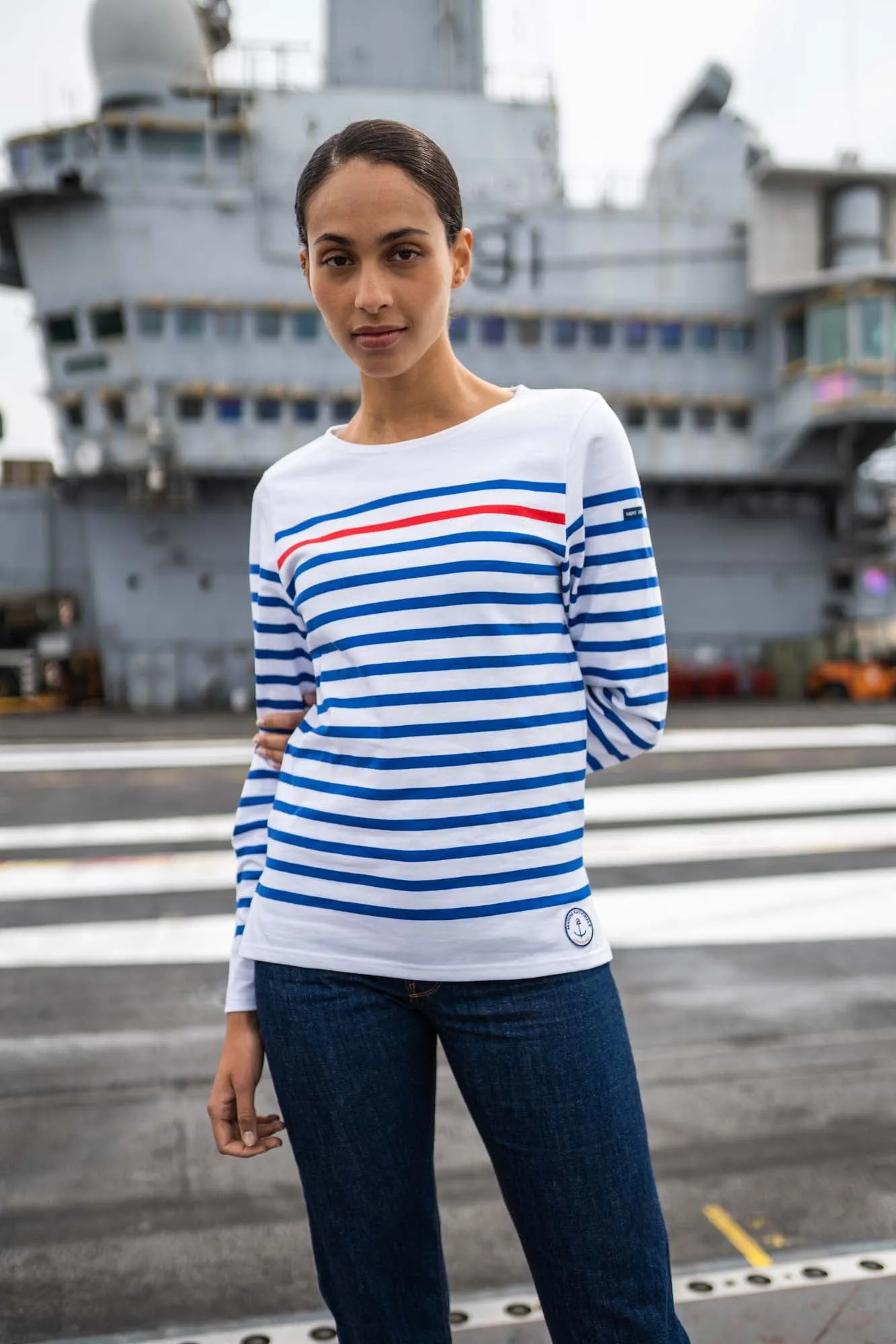 Porte-avions sailor striped shirt - SAINT JAMES x Marine nationale (NEIGE/GITANE/TULIPE)