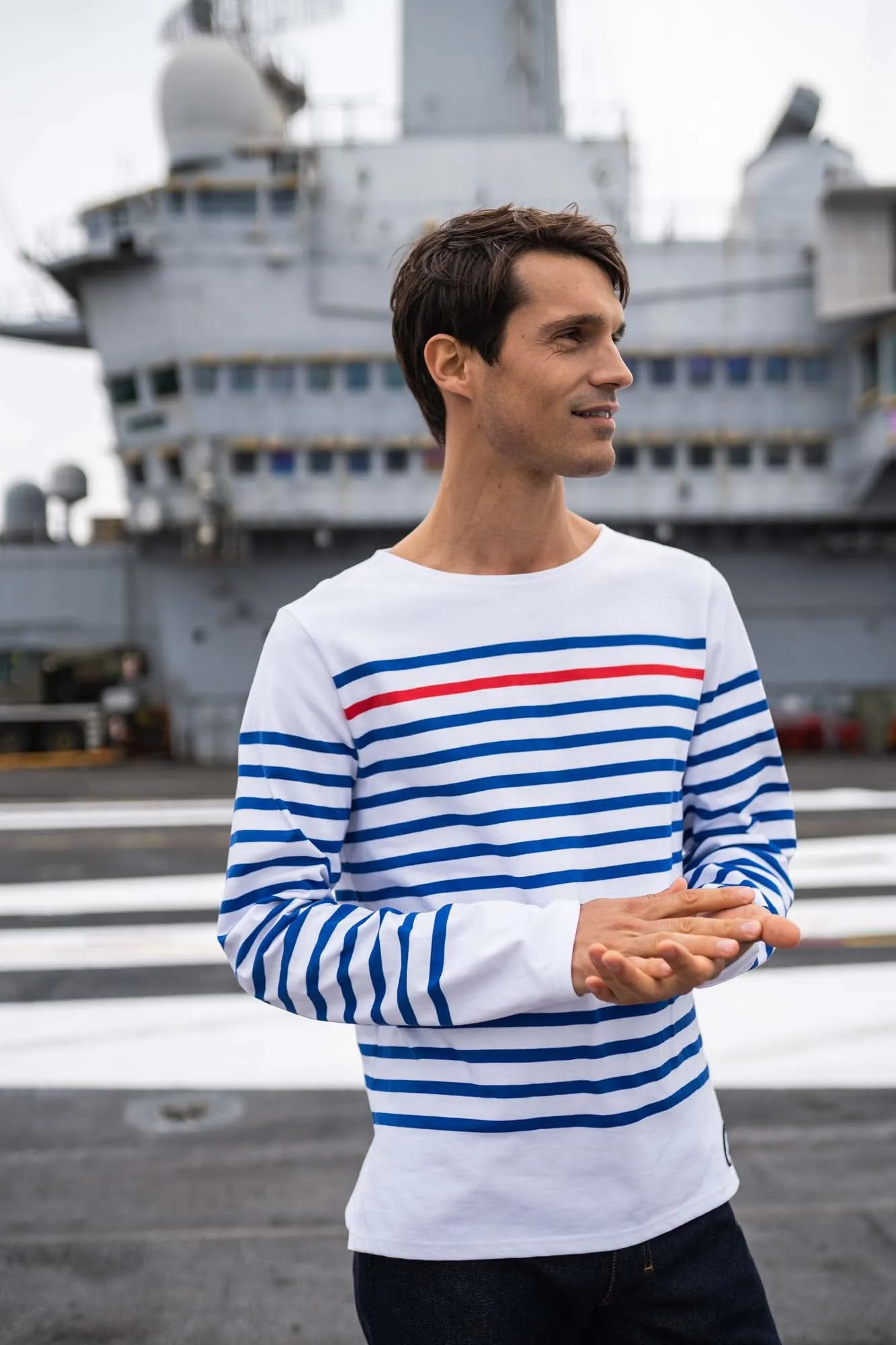 Porte-avions sailor striped shirt - SAINT JAMES x Marine nationale (NEIGE/GITANE/TULIPE)