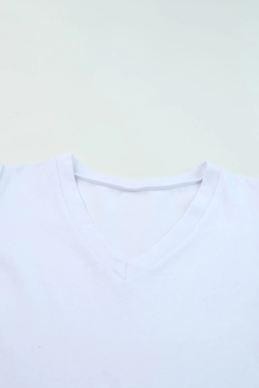 Puff Sleeve V-Neck T-Shirt