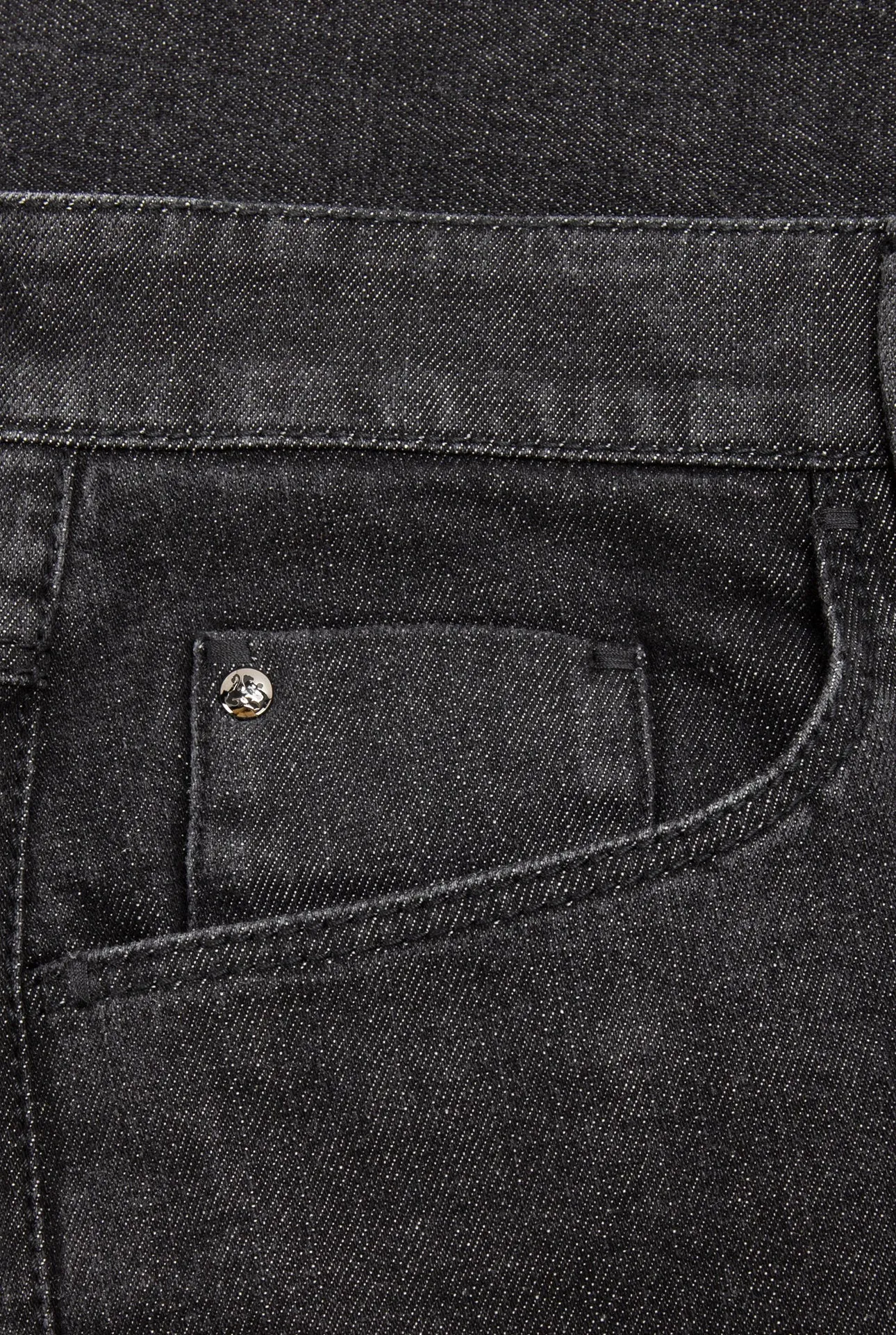 Regular Fit Jeans with Suede Calfskin Patch