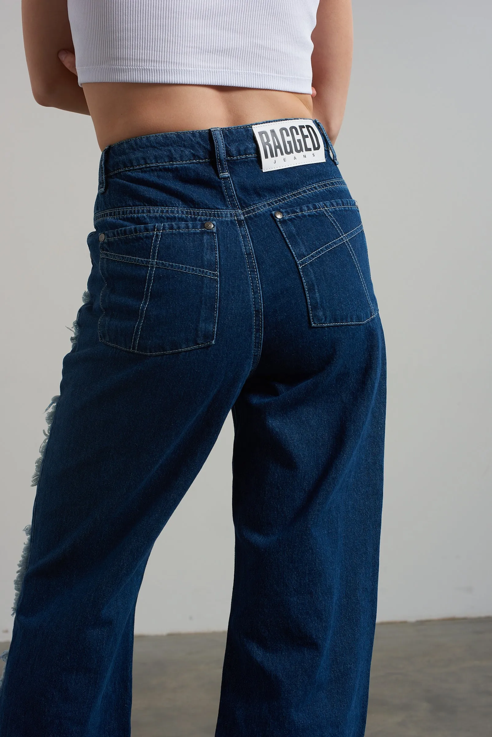 Rubic Baggy Jean Blue