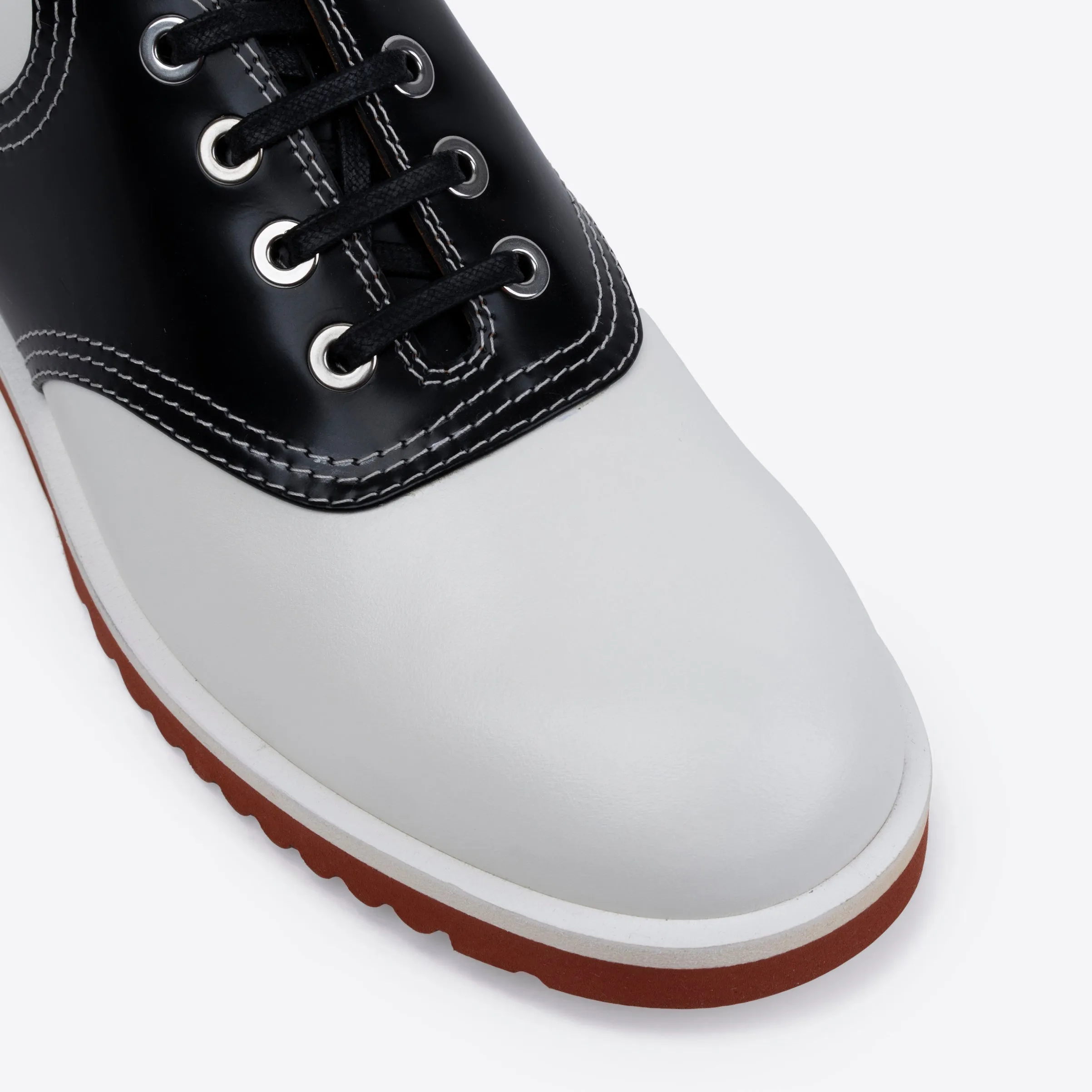 Saddle Shoe Black White