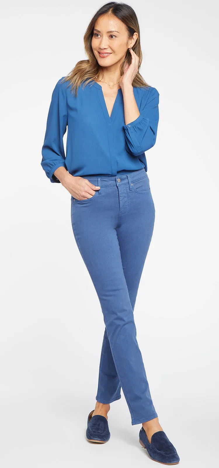 Sheri Slim Jeans Blauw Premium Denim | Deja Blu