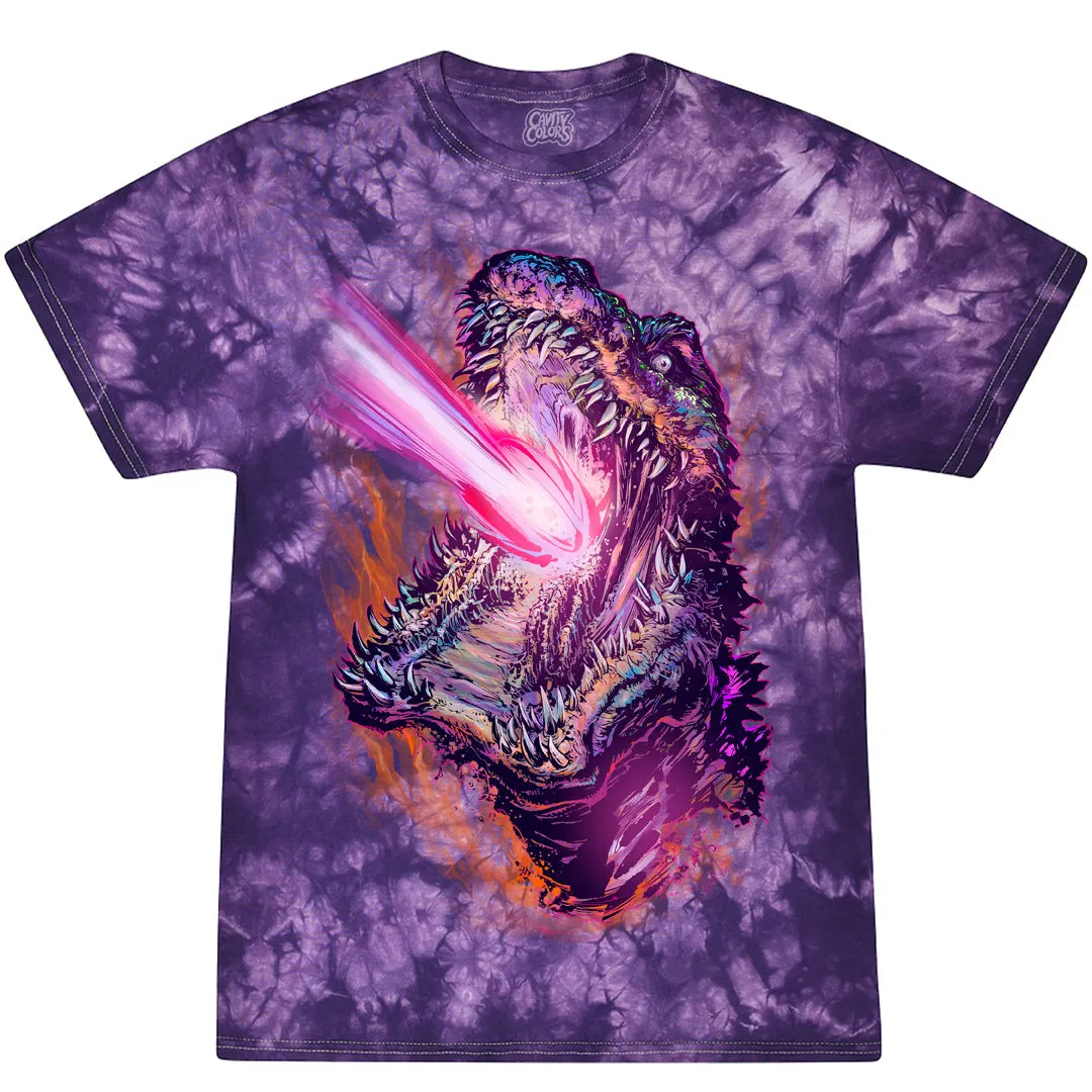 SHIN GODZILLA: WHO WILL KNOW - T-SHIRT (PURPLE ENERGY TIE DYE)