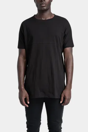 Side Slit T-Shirt, Black