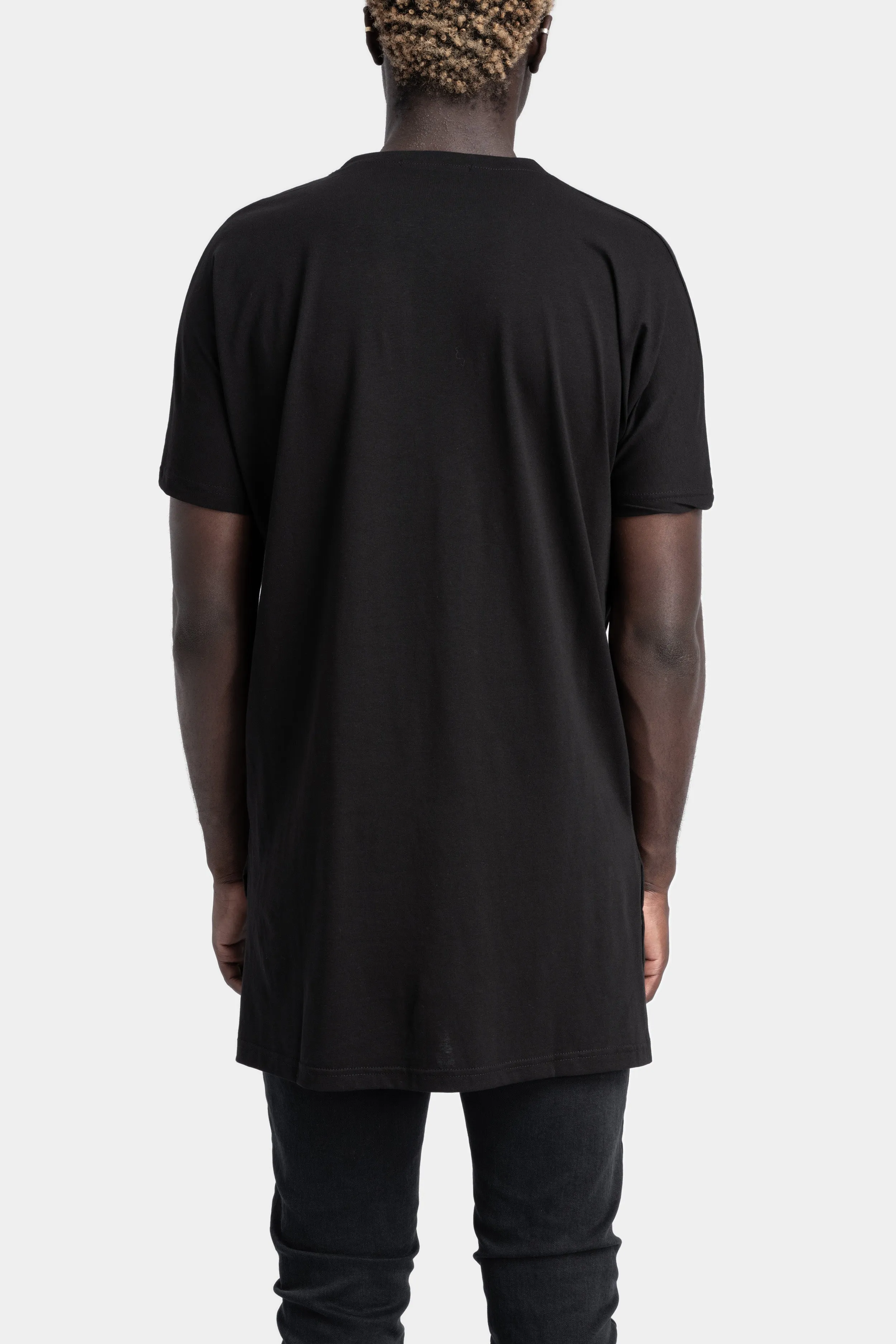 Side Slit T-Shirt, Black