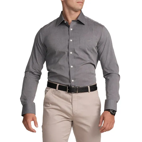 Slim Fit Full Sleeve Formal Core Shirt -Black Inck