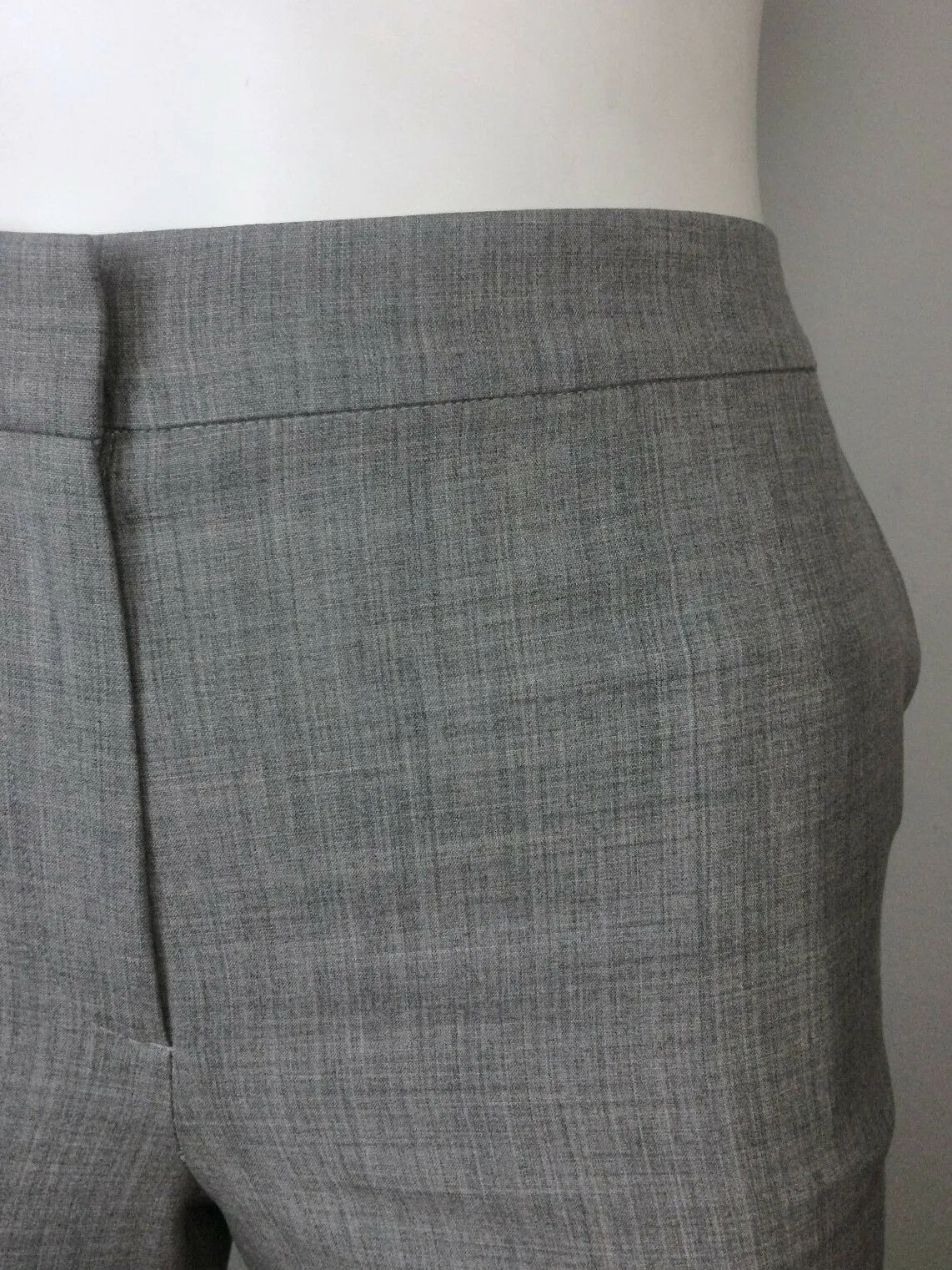 St. John Size 14 Gray Cross-Hatch Slacks