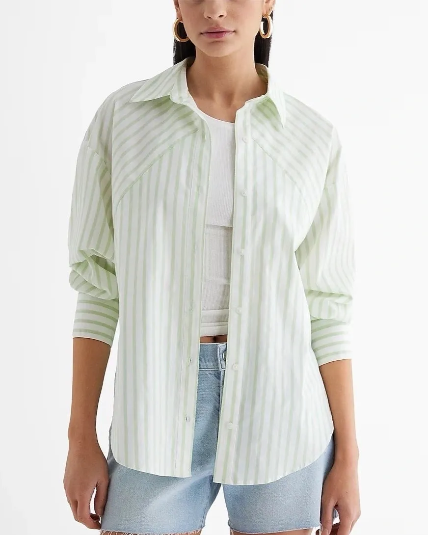 STRIPED BOYFRIEND SHIRT