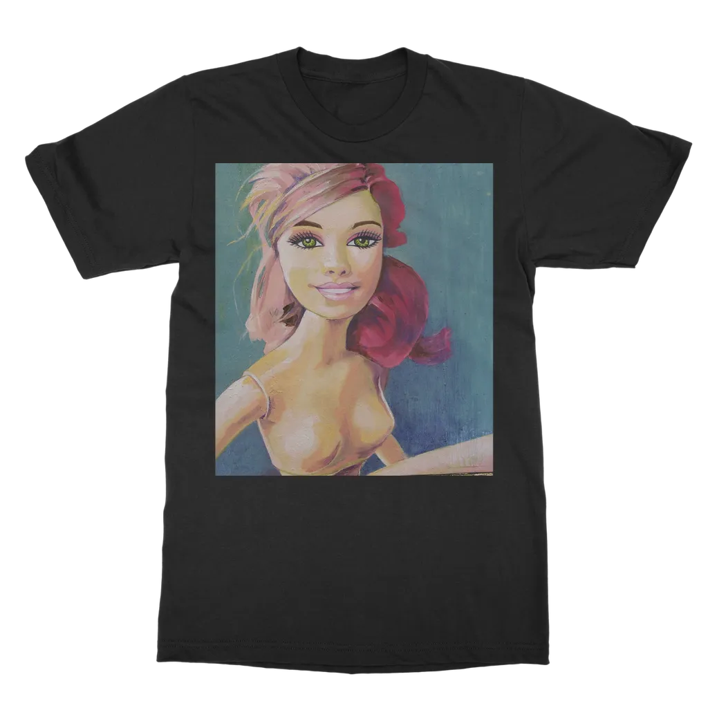 T-Shirt - barbie pink hair