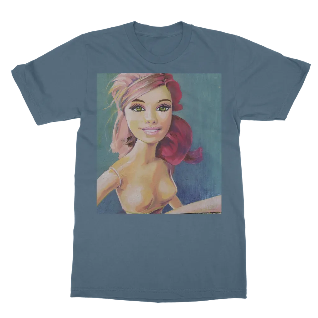 T-Shirt - barbie pink hair