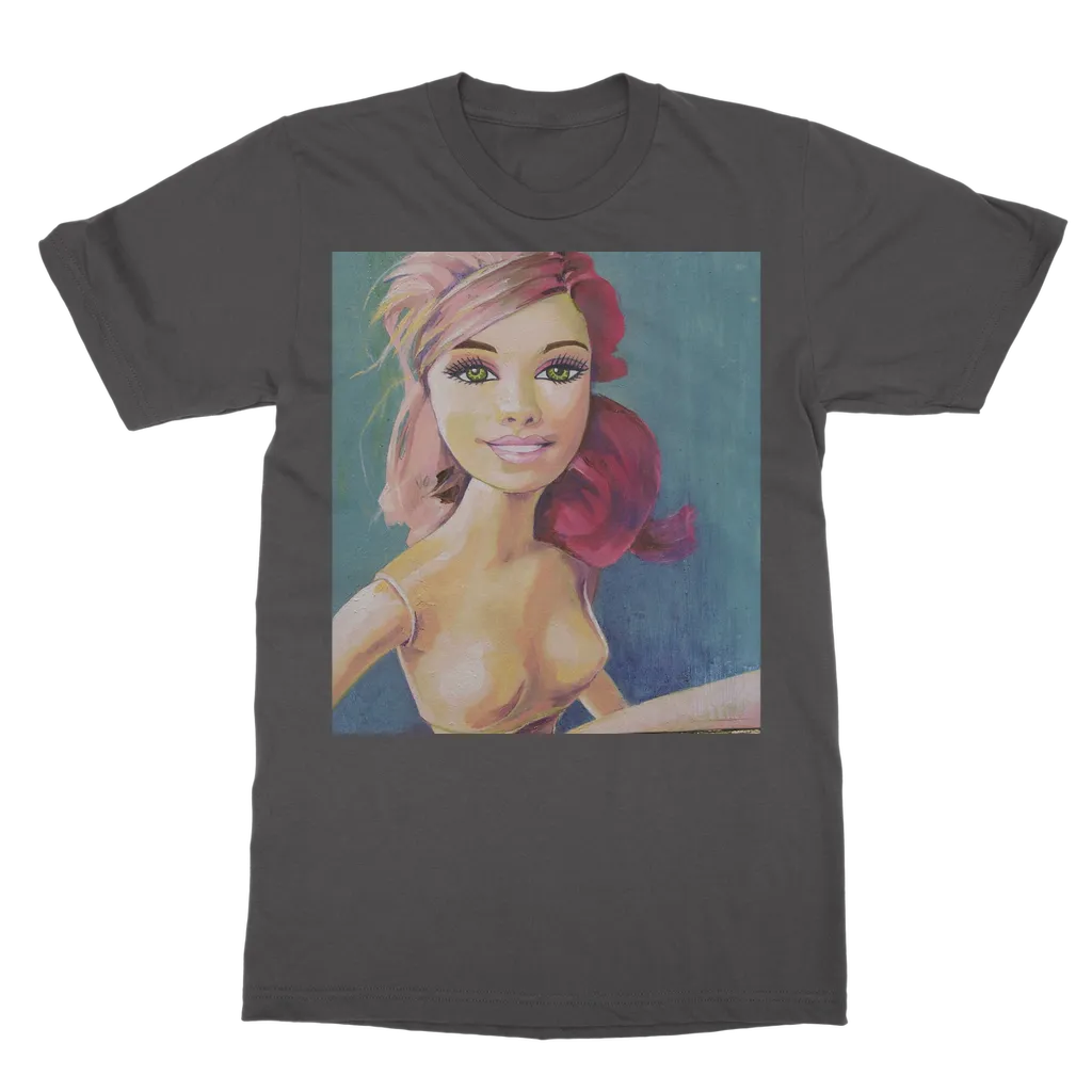 T-Shirt - barbie pink hair