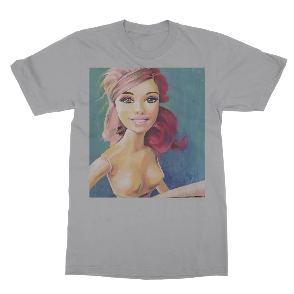 T-Shirt - barbie pink hair