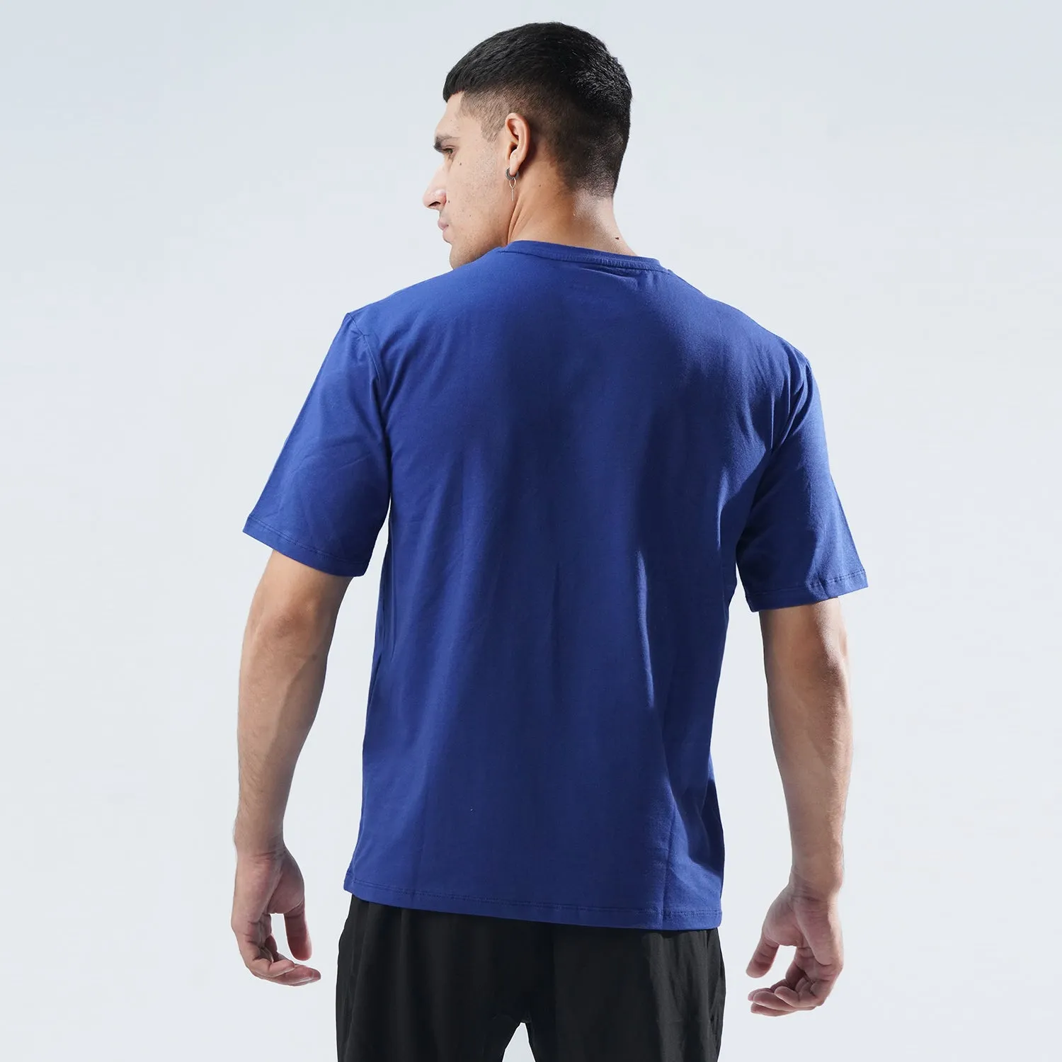 Tf-Royal Blue Oversize Premium Lycra Tee