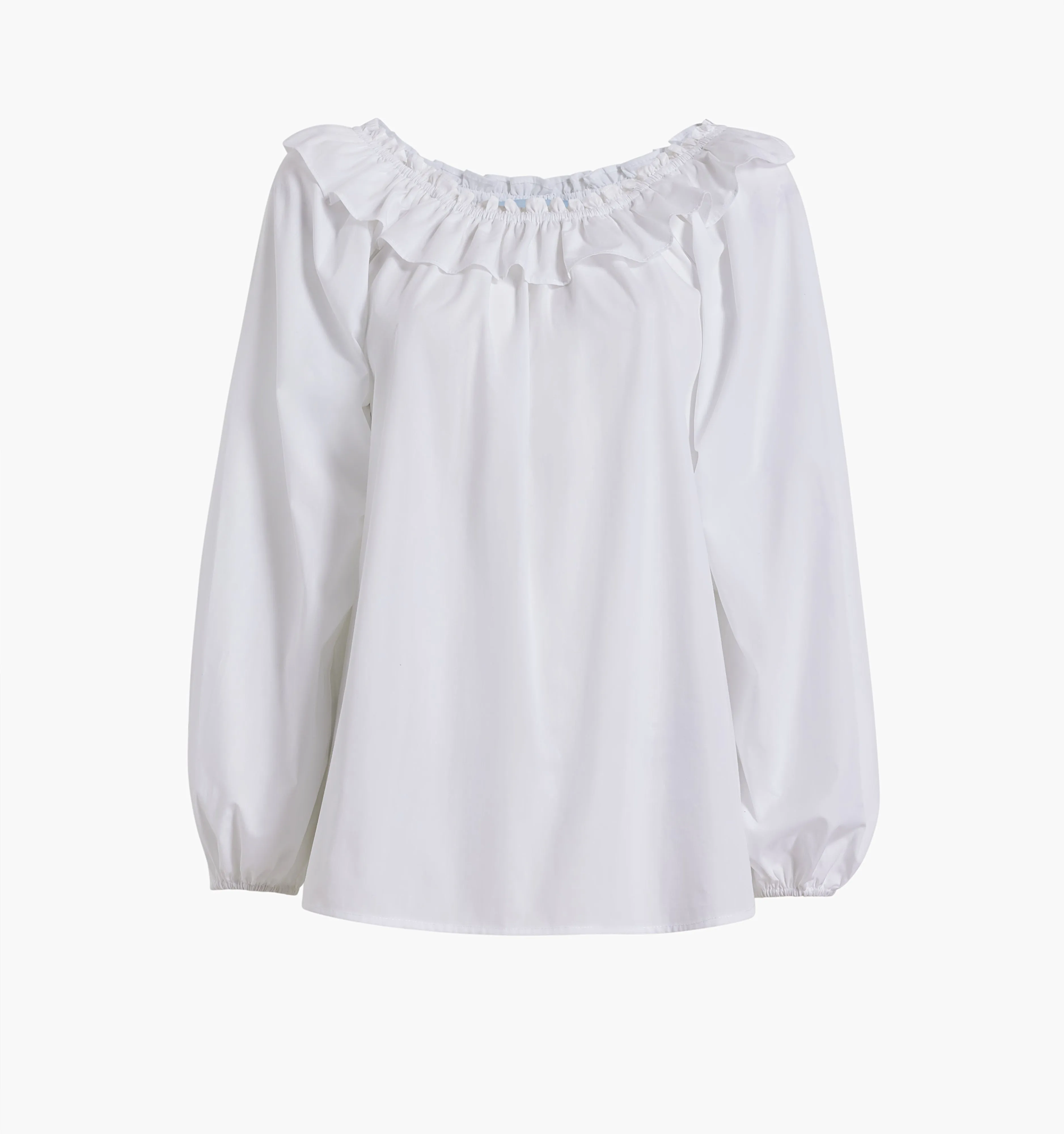 The Lena Top - White Cotton