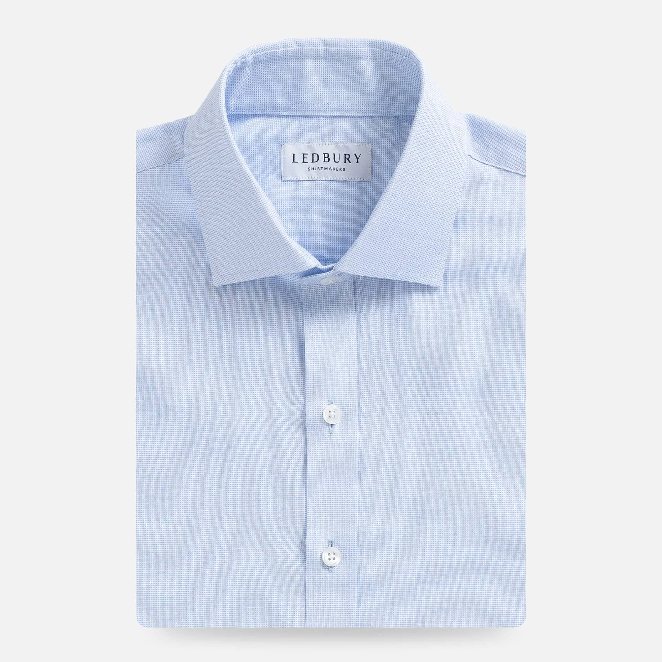 The Light Blue Carter Panama Oxford Custom Shirt