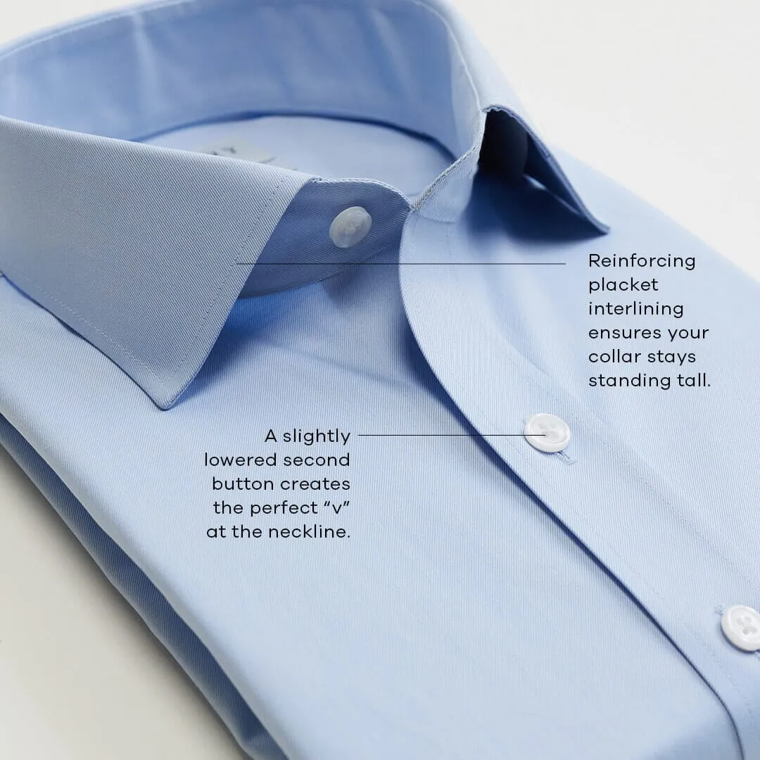 The Light Blue Carter Panama Oxford Custom Shirt