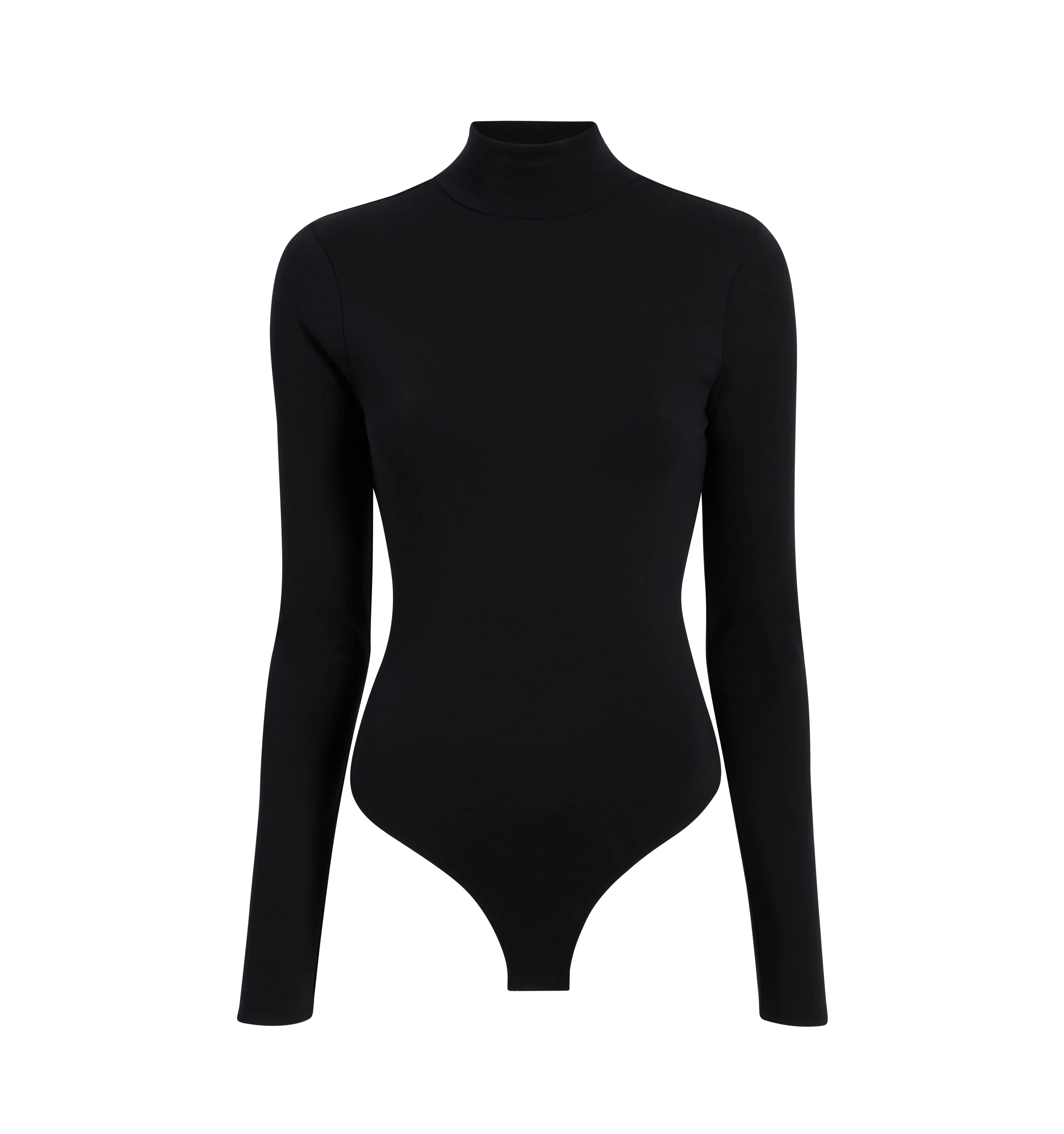 The Luna Bodysuit - Black Cotton Jersey