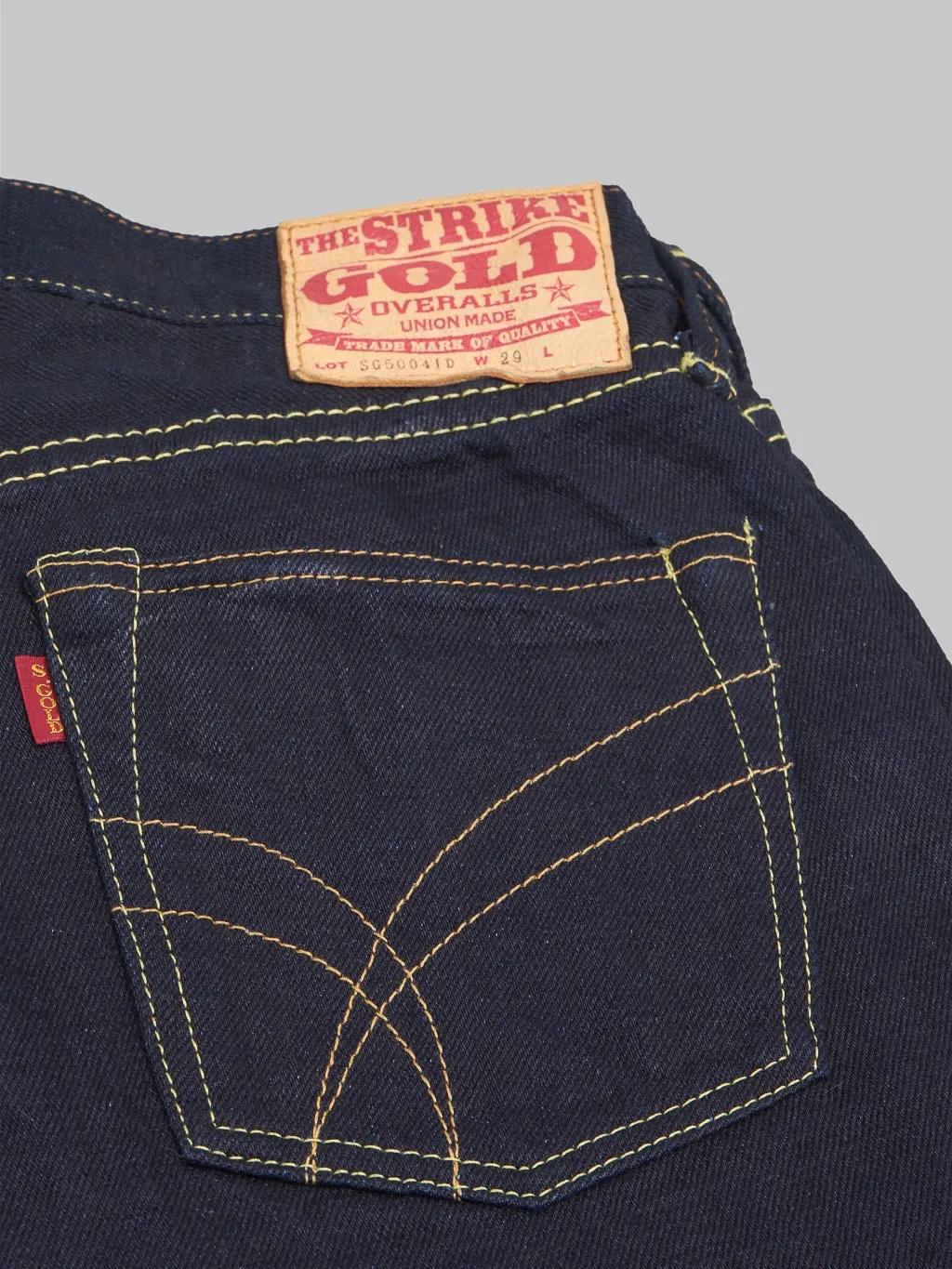 The Strike Gold 5004ID Double Indigo Straight Tapered Jeans