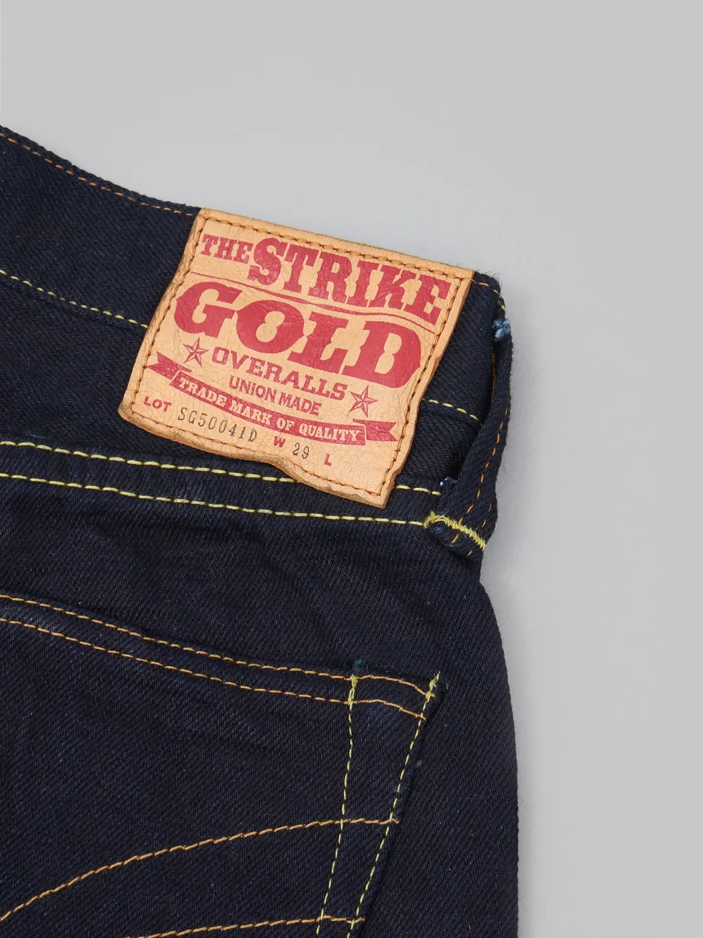 The Strike Gold 5004ID Double Indigo Straight Tapered Jeans