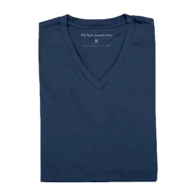 The V Neck T - Navy