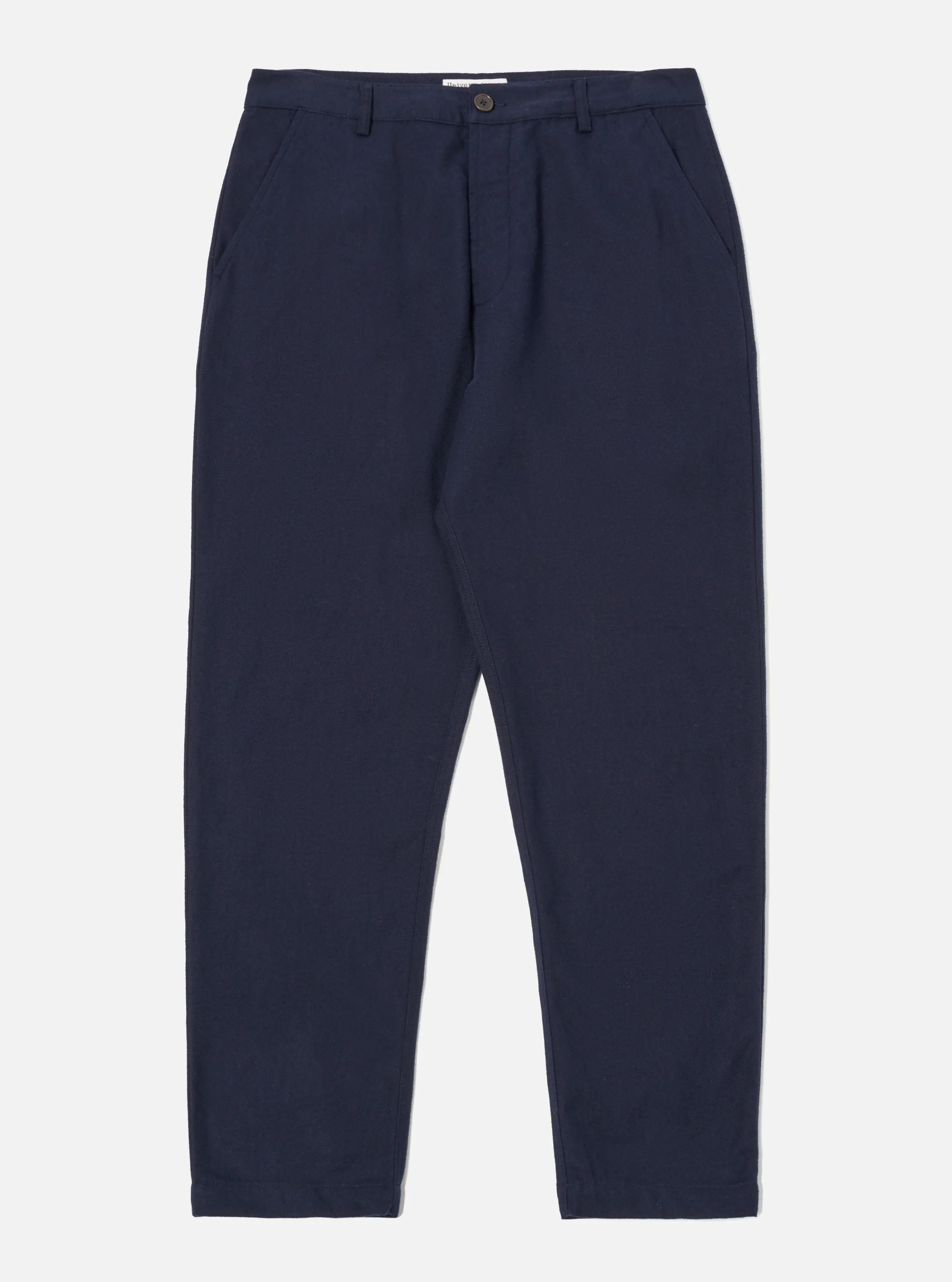 Universal Works Military Chino in Navy Brushed Moleskin