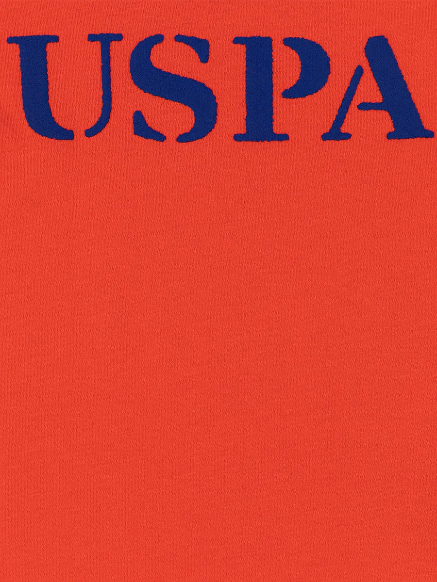 U.S. Polo Assn. Boys T-Shirt Round Neck Risk Red VR213 USTSB035