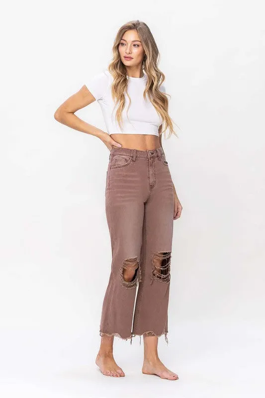 Vervet 90's Vintage Crop Flare Jean