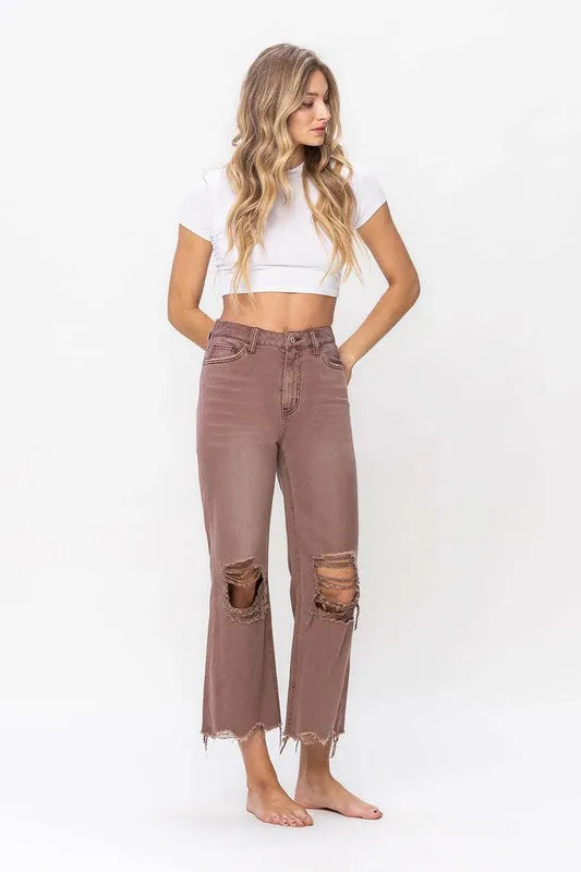 Vervet 90's Vintage Crop Flare Jean