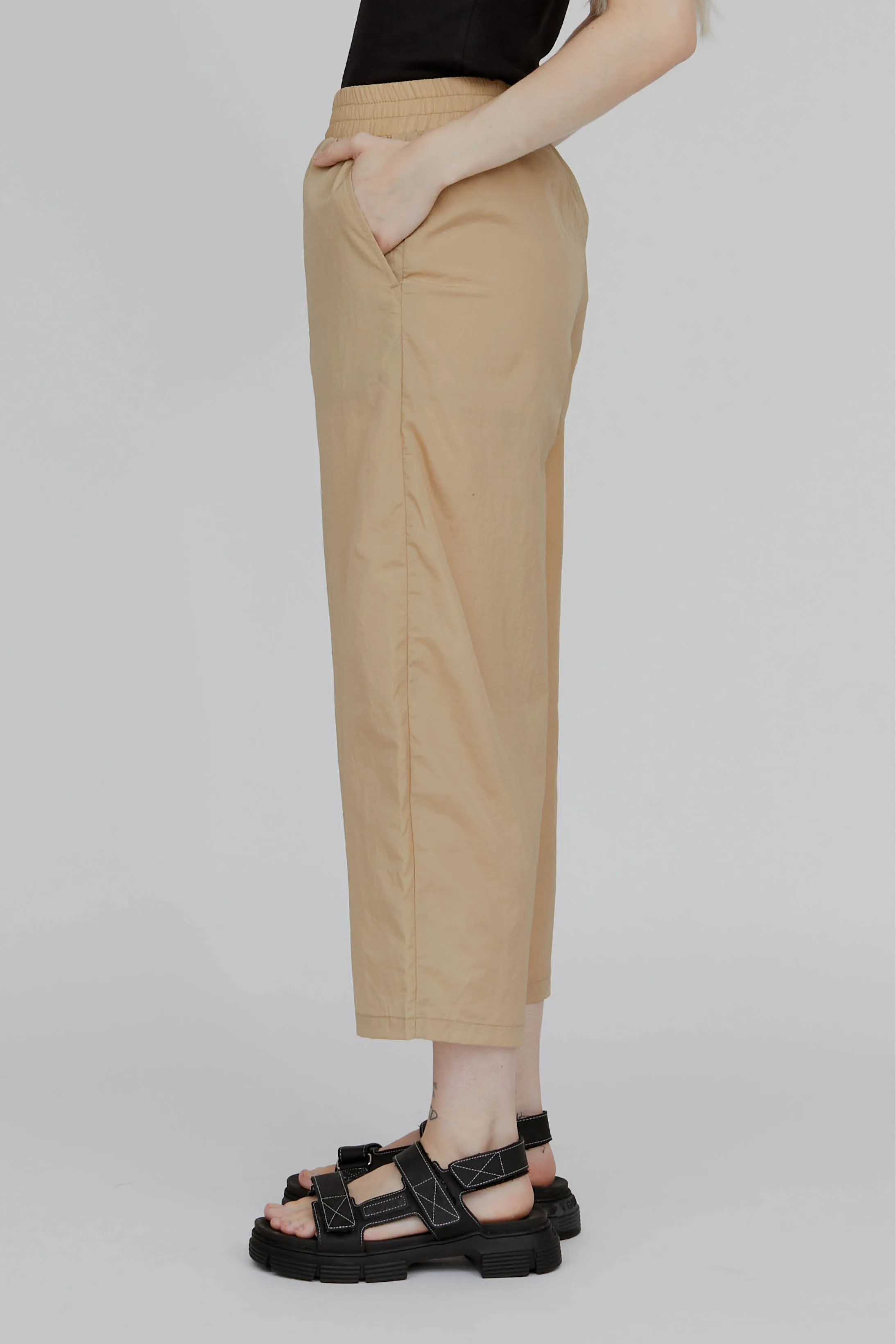 Viola Cropped Pants - Travertine