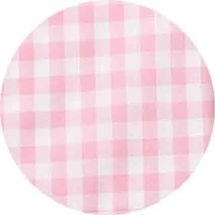 White Pink Gingham Check Classic Fit Shirt - Single Cuff