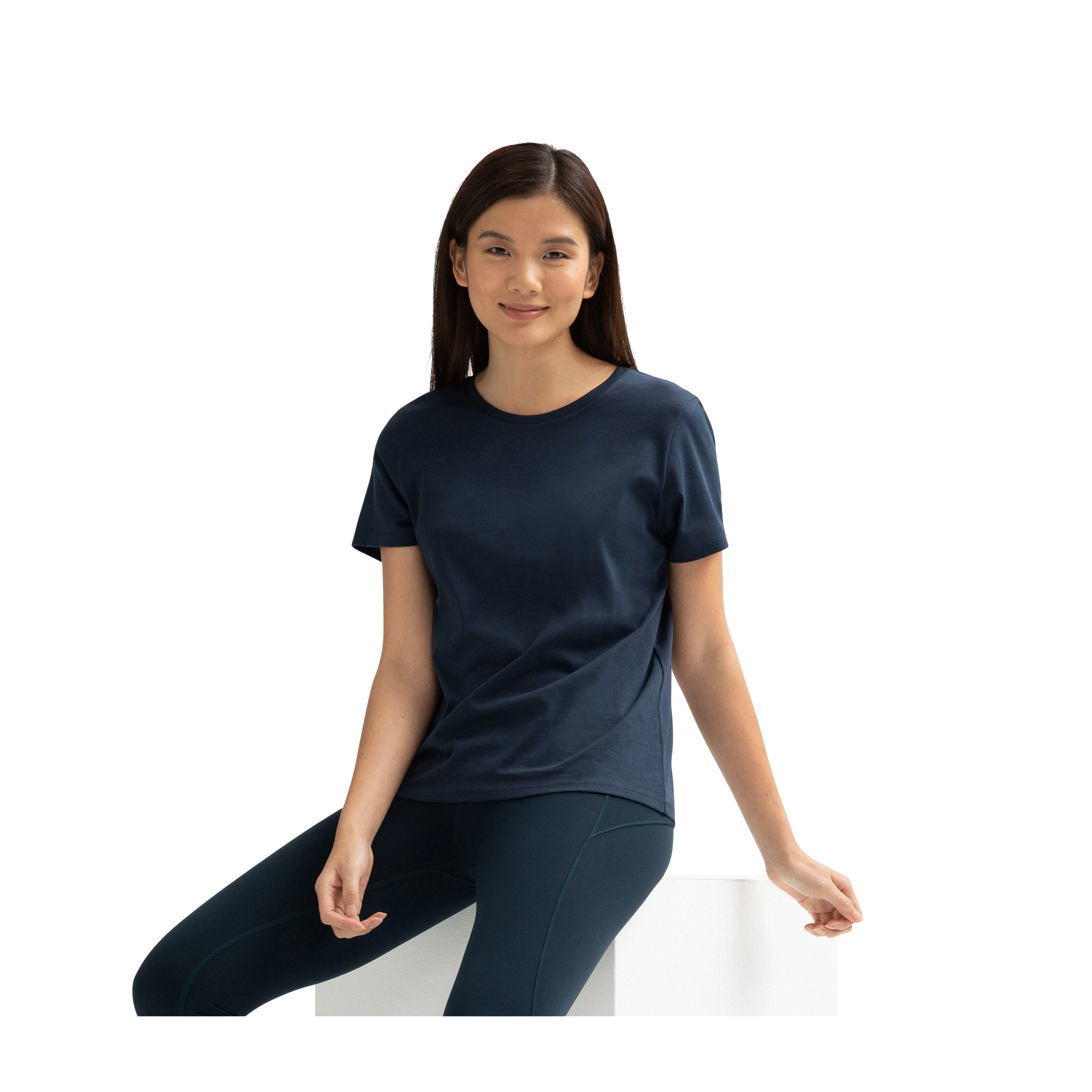 Women's Crew Neck T-Shirt & Ankle Sock 6-Pack