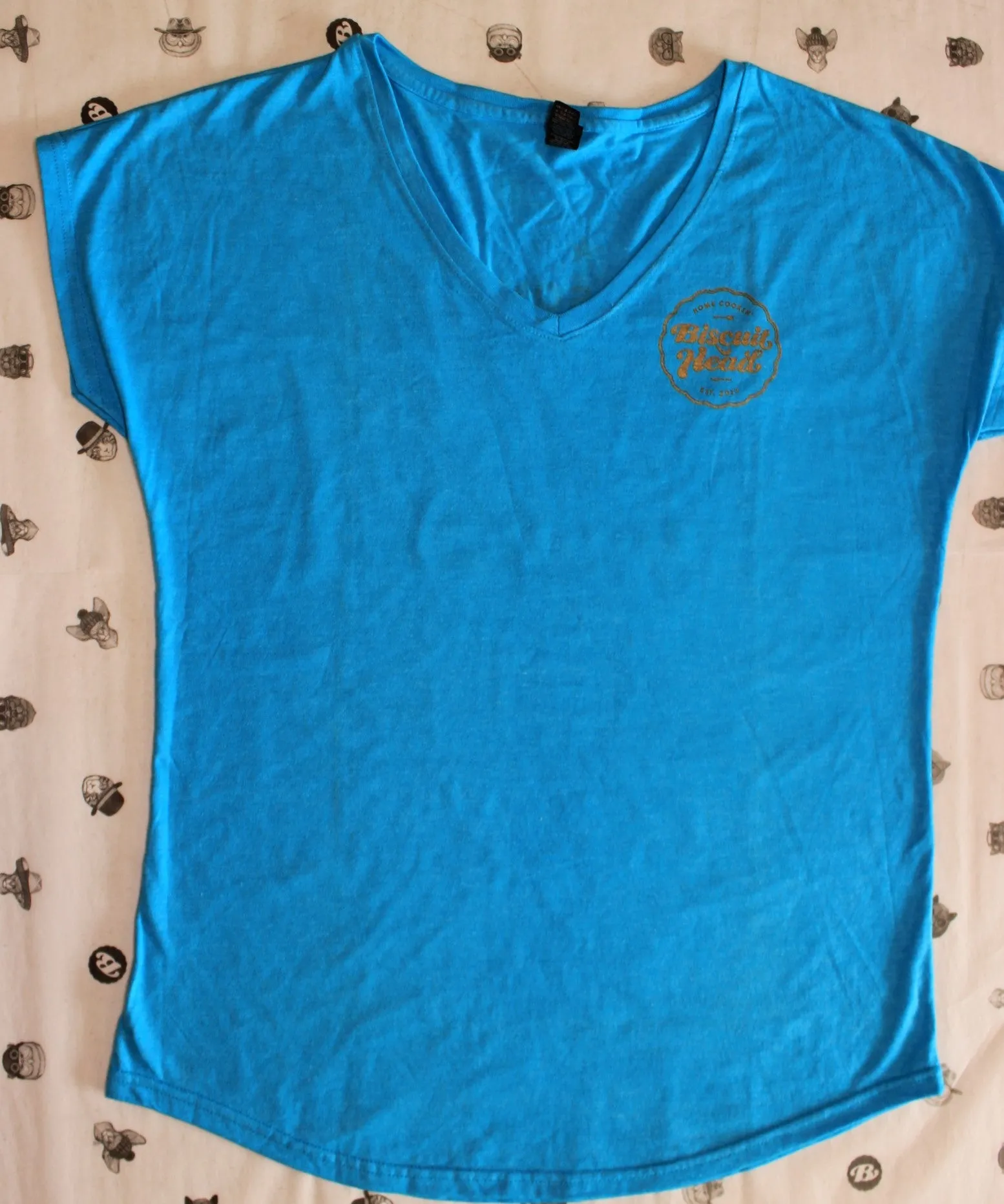 Women's Mermaid Blue V Neck